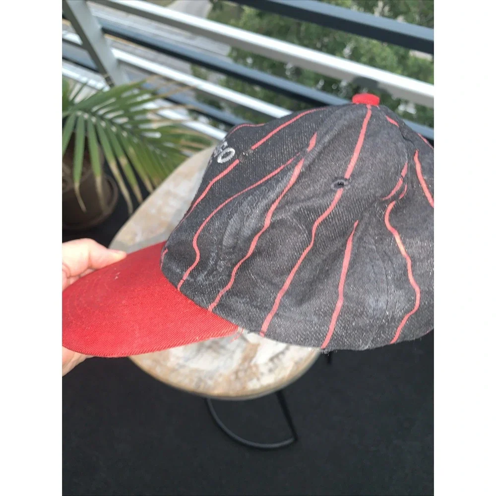 Set Of 2 Rare Vintage Chicago Bulls Hat Worn Hat With Defects NBA Basketball Hat